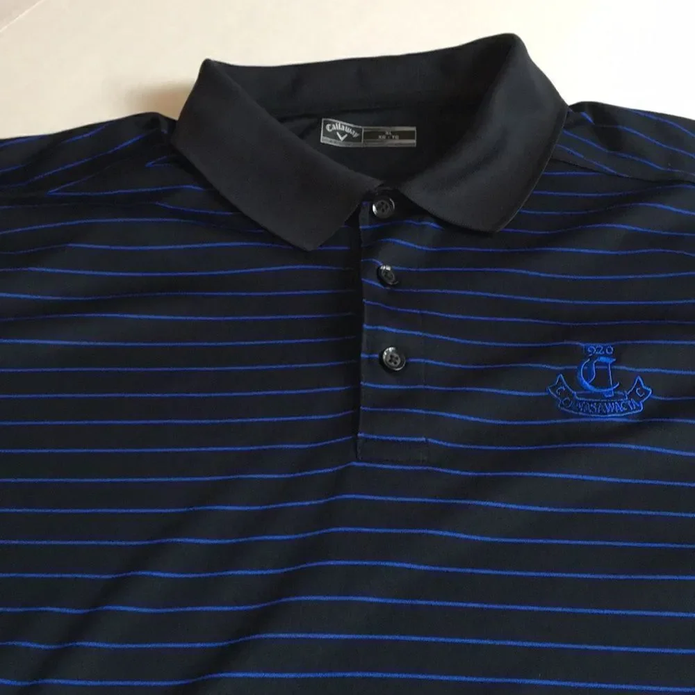 Callaway Canasawacta Country Club Golf Polo Performance short sleeve Shirt Sz XL